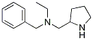 benzyl(ethyl)(pyrrolidin-2-ylmethyl)amine 化学構造式