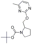 2-(4-甲基-嘧啶-2-基氧基甲基)-吡咯烷-1-羧酸叔丁基酯, 1261231-39-3, 结构式