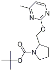 2-(4-Methyl-pyrimidin-2-yloxymethyl)-pyrrolidine-1-carboxylic acid tert-butyl ester Structure