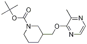 3-(3-Methyl-pyrazin-2-yloxymethyl)-piperidine-1-carboxylic acid tert-butyl ester Struktur