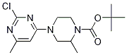4-(2-Chloro-6-methyl-pyrimidin-4-yl)-2-methyl-piperazine-1-carboxylic acid tert-butyl ester Structure