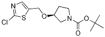 (S)-3-(2-氯噻唑-5-基甲氧基)-吡咯烷-1-羧酸叔丁基酯 结构式