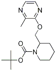 2-(3-甲基吡嗪-2-基氧基甲基)-哌啶-1-羧酸叔丁基酯 结构式