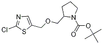 2-(2-Chloro-thiazol-5-ylmethoxymethyl)-pyrrolidine-1-carboxylic acid tert-butyl ester Structure