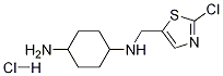 N-(2-Chloro-thiazol-5-ylmethyl)-cyclohexane-1,4-diamine hydrochloride Struktur