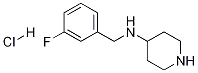 (3-Fluoro-benzyl)-piperidin-4-yl-amine hydrochloride Structure