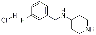 (3-氟-苄基)-哌啶-4-基-胺盐酸盐,,结构式