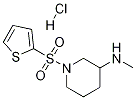 Methyl-[1-(thiophene-2-sulfonyl)-piperidin-3-yl]-amine hydrochloride Structure