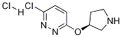 3-Chloro-6-((S)-pyrrolidin-3-yloxy)-pyridazine hydrochloride Struktur