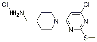[1-(6-氯-2-甲硫基-嘧啶-4-基)-哌啶-4-基]-甲基-胺盐酸盐,,结构式