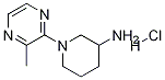 1-(3-甲基吡嗪-2-基)-哌啶-3-基胺盐酸盐, , 结构式