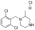 1-(2,6-Dichloro-benzyl)-2-methyl-piperazine hydrochloride Structure