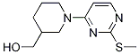 [1-(2-Methylsulfanyl-pyrimidin-4-yl)-piperidin-3-yl]-methanol 化学構造式