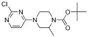 4-(2-Chloro-pyrimidin-4-yl)-2-methyl-piperazine-1-carboxylic acid tert-butyl ester 化学構造式