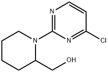 [1-(4-Chloro-pyrimidin-2-yl)-piperidin-2-yl]-methanol 化学構造式