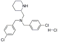 双-(4-氯-苄基)-哌啶-2-基甲基-胺盐酸盐,,结构式