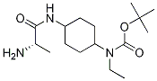 (1R,4R)-[4-((S)-2-AMino-propionylaMino)-cyclohexyl]-ethyl-carbaMic acid tert-butyl ester 化学構造式