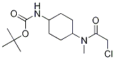 (1R,4R)-{4-[(2-Chloro-acetyl)-Methyl-aMino]-cyclohexyl}-carbaMic acid tert-butyl ester,,结构式