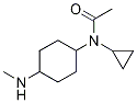 (1R,4R)-N-Cyclopropyl-N-(4-MethylaMino-cyclohexyl)-acetaMide,,结构式