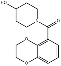 (2,3-二氢-苯并[1,4]二氧杂环己烯-5-基)-(4-羟基-哌啶-1-基)-甲酮,1154969-99-9,结构式