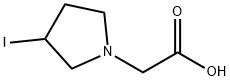 (3-Iodo-pyrrolidin-1-yl)-acetic acid 结构式