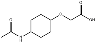 (4-AcetylaMino-cyclohexyloxy)-acetic acid Struktur