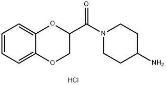 (4-AMino-piperidin-1-yl)-(2,3-dihydro-benzo[1,4]dioxin-2-yl)-Methanone hydrochloride Structure