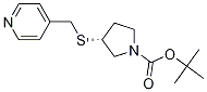 (R)-3-(Pyridin-4-ylMethylsulfanyl)-
pyrrolidine-1-carboxylic acid tert-
butyl ester Struktur