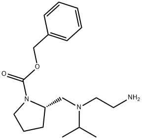 (S)-2-{[(2-AMino-ethyl)-isopropyl-aMino]-Methyl}-pyrrolidine-1-carboxylic acid benzyl ester,1353995-40-0,结构式