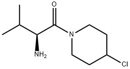 (S)-2-AMino-1-(4-chloro-piperidin-1-yl)-3-Methyl-butan-1-one Struktur