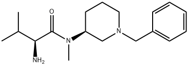 (S)-2-AMino-N-((S)-1-benzyl-piperidin-3-yl)-3,N-diMethyl-butyraMide,1401667-80-8,结构式