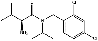 (S)-2-AMino-N-(2,4-dichloro-benzyl)-N-isopropyl-3-Methyl-butyraMide 化学構造式