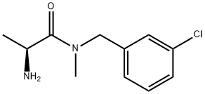 (S)-2-AMino-N-(3-chloro-benzyl)-N-Methyl-propionaMide Structure