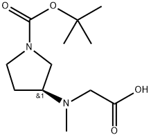 (S)-3-(CarboxyMethyl-Methyl-aMino)-pyrrolidine-1-carboxylic acid tert-butyl ester|