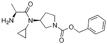 (S)-3-[((S)-2-AMino-propionyl)-cyclopropyl-aMino]-pyrrolidine-1-carboxylic acid benzyl ester Structure