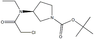 (S)-3-[(2-Chloro-acetyl)-ethyl-aMino]-pyrrolidine-1-carboxylic acid tert-butyl ester,1354001-28-7,结构式