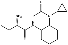 (S)-N-[2-(Acetyl-cyclopropyl-aMino)-cyclohexyl]-2-aMino-3-Methyl-butyraMide,1354029-69-8,结构式