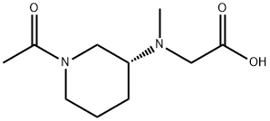 [((R)-1-Acetyl-piperidin-3-yl)-Methyl-aMino]-acetic acid Structure