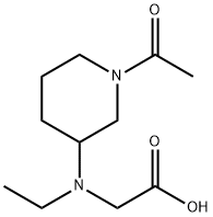[(1-Acetyl-piperidin-3-yl)-ethyl-aMino]-acetic acid 结构式