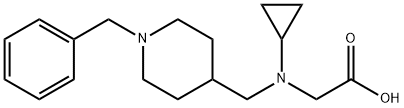 [(1-Benzyl-piperidin-4-ylMethyl)-cyclopropyl-aMino]-acetic acid 化学構造式