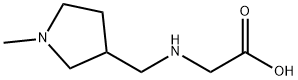 ((1-甲基吡咯烷-3-基)甲基)甘氨酸 结构式