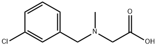 [(3-Chloro-benzyl)-Methyl-aMino]-acetic acid,1156268-64-2,结构式