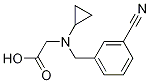 N-(3-氰基苄基)-N-环丙基甘氨酸,1184140-78-0,结构式