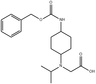 [(4-BenzyloxycarbonylaMino-cyclohexyl)-isopropyl-aMino]-acetic acid Structure