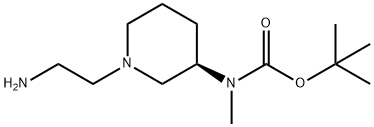 [(R)-1-(2-AMino-ethyl)-piperidin-3-yl]-Methyl-carbaMic acid tert-butyl ester Struktur