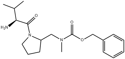 [1-((S)-2-AMino-3-Methyl-butyryl)-pyrrolidin-2-ylMethyl]-Methyl-carbaMic acid benzyl ester 结构式