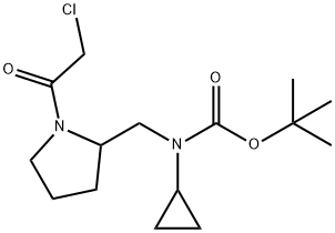 [1-(2-Chloro-acetyl)-pyrrolidin-2-ylMethyl]-cyclopropyl-carbaMic acid tert-butyl ester Structure