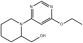 [1-(6-Ethoxy-pyriMidin-4-yl)-piperidin-2-yl]-Methanol 化学構造式