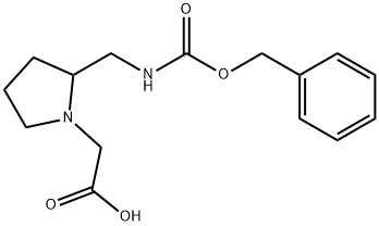 [2-(BenzyloxycarbonylaMino-Methyl)-pyrrolidin-1-yl]-acetic acid Struktur