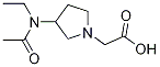 [3-(Acetyl-ethyl-aMino)-pyrrolidin-1-yl]-acetic acid,1353946-48-1,结构式